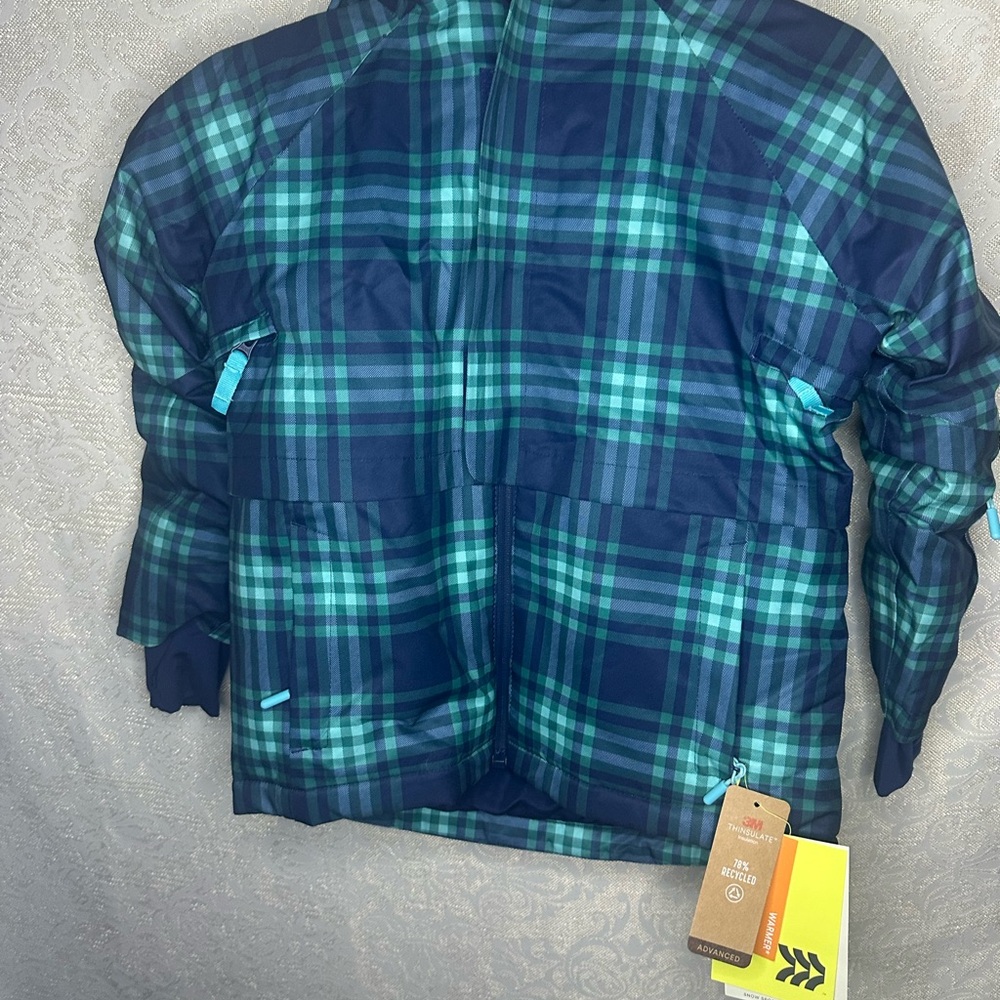 3M Thinsulate Blue and Green Plaid Jacket